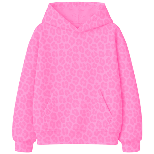 Hot Pink Leopard Hoodie