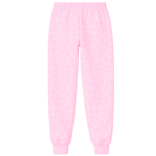 Light Pink Leopard Sweatpants